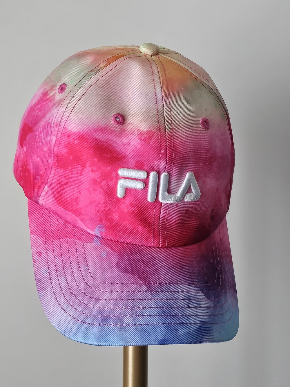 FILA Kids Tie-Dye Pink Multi Baseball Cap